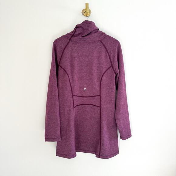 Stonewear Baha Cowl Neck Long Sleeve Pullover Top Purple L - Picture 2 of 6
